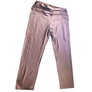 CVG Leggings L Purple Stretchy women workout pants exercise capri running yoga